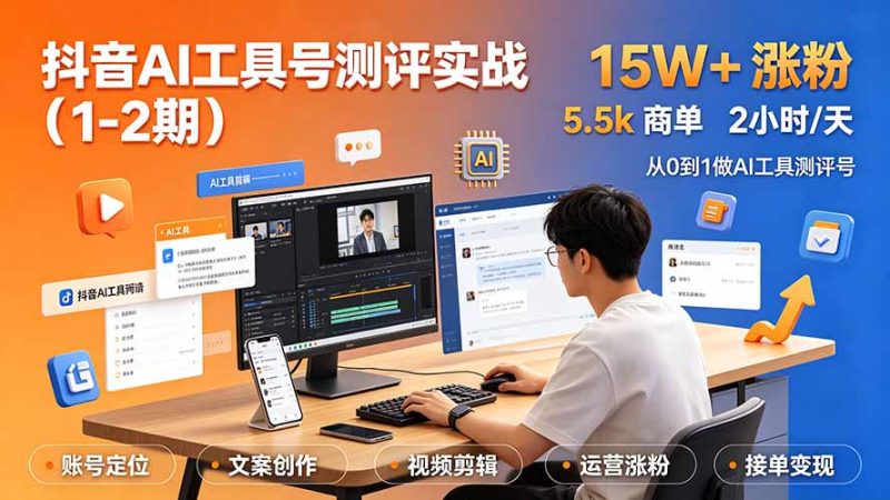 抖音AI工具号测评实战(1-2期 - 严选资源大全 - 严选资源大全