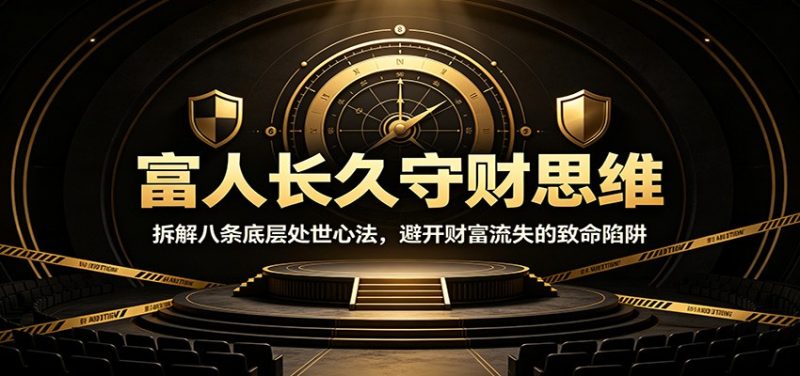 富人长久守财思维：拆解八条底层处世心法，避开财富流失的致命陷阱 - 严选资源大全 - 严选资源大全