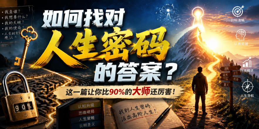 付费文章：如何找对人生密码的答案？这一篇让你比90%的大师还厉害！ - 严选资源大全