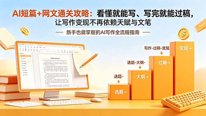 AI短篇+网文通关攻略-更新:看懂就能写、写完就能过稿,让写作变现不再依赖天赋与文笔 - 严选资源大全