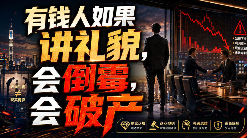 付费文章:有钱人如果讲礼貌,会倒霉,会破产 - 严选资源大全