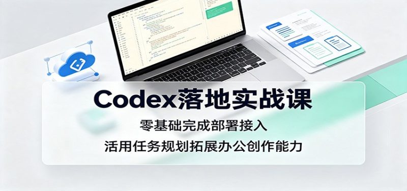 Codex落地实战课：零基础完成部署接入，活用任务规划拓展办公创作能力 - 严选资源大全 - 严选资源大全