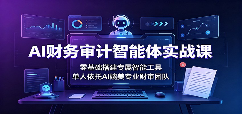 AI财务审计智能体实战课：零基础搭建专属智能工具，单人依托AI媲美专业财审团队 - 严选资源大全