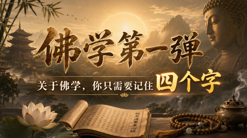 付费文章：佛学第一弹，关于佛学，你只需要记住四个字 - 严选资源大全