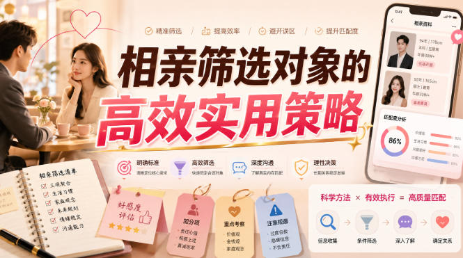付费文章：相亲筛选对象的高效实用策略 - 严选资源大全