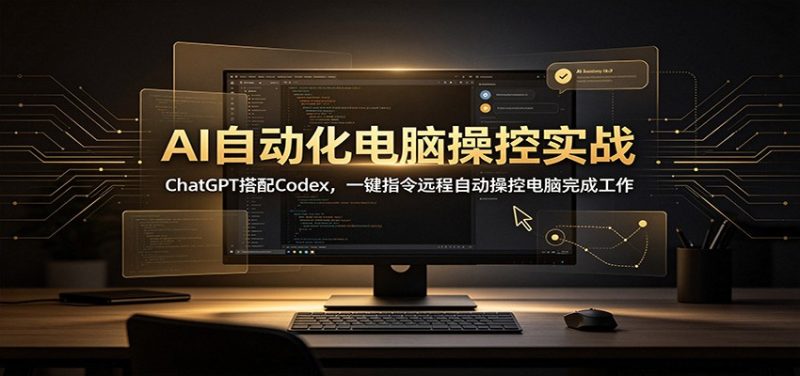 AI自动化电脑操控实战:ChatGPT搭配Codex,一键指令远程自动操控电脑完成工作 - 严选资源大全 - 严选资源大全
