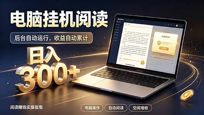 看小说也有收益？自动化流程，轻松日入300+ - 严选资源大全
