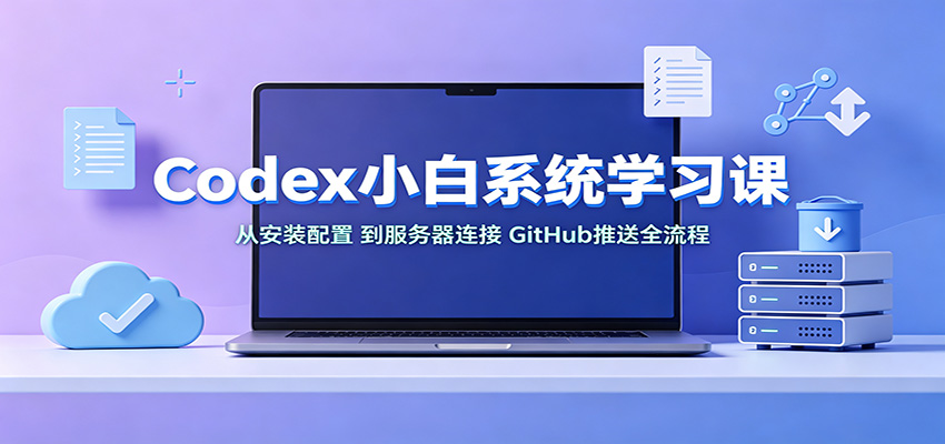 Codex小白系统学习课:小从安装配置,到服务器连接、GitHub推送全流程 - 严选资源大全