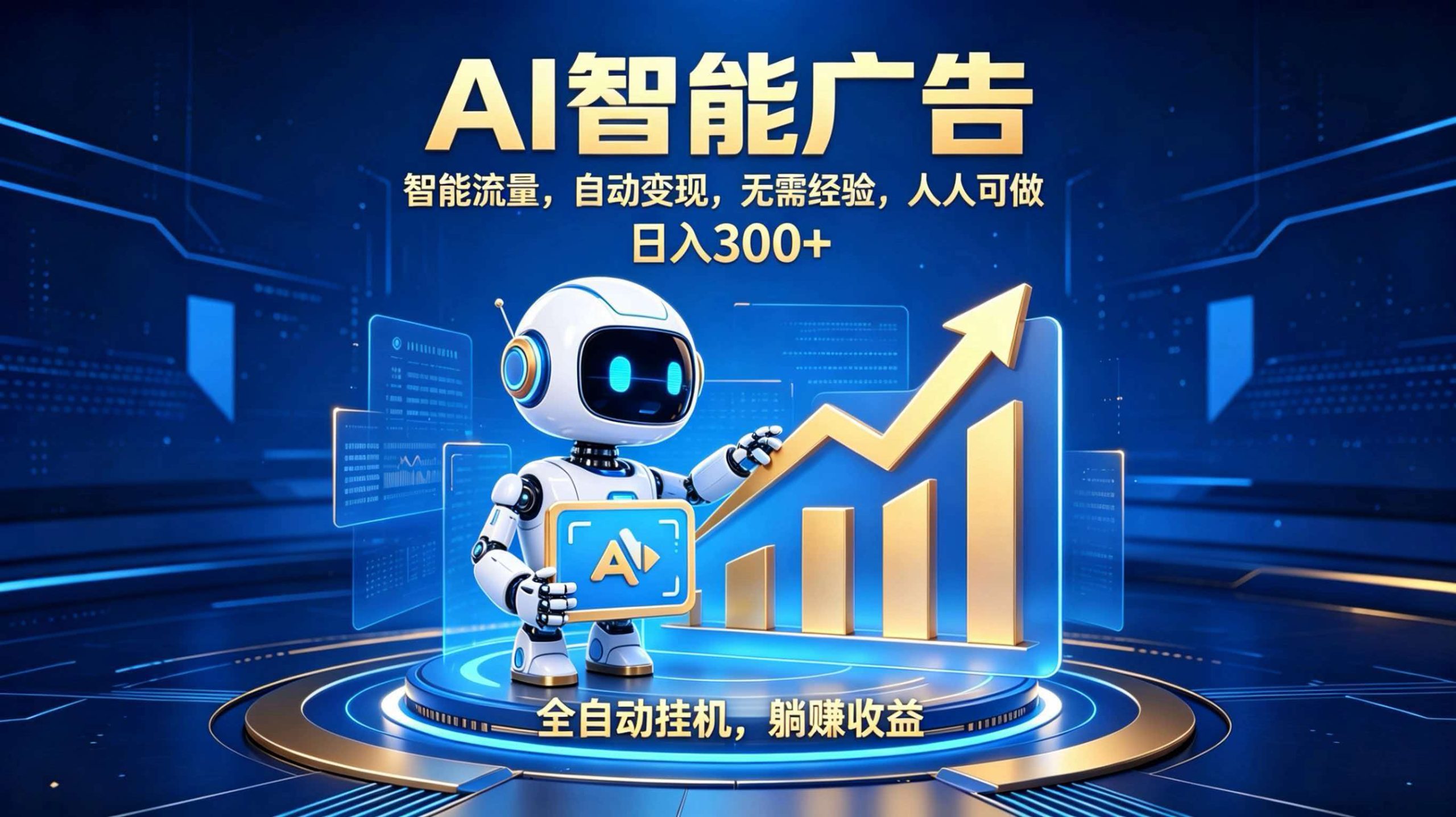 轻资产新赛道,全自动AI广告,打造持续收益 - 严选资源大全