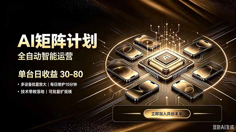 AI智能对话,矩阵规模化创业,全程技术扶持,长久稳定,日入800+ - 严选资源大全
