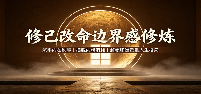 修己改命边界感修炼:筑牢内在秩序,摆脱内耗消耗,解锁顺遂贵重人生格局 - 严选资源大全