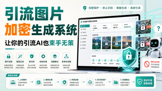 引流图片加密生成系统，让你的引流AI也束手无策 - 严选资源大全