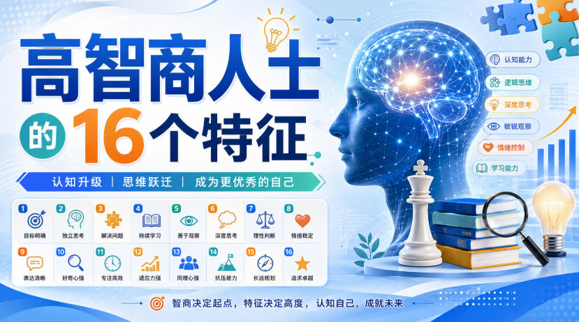 付费文章：高智商人士的16个特征 - 严选资源大全