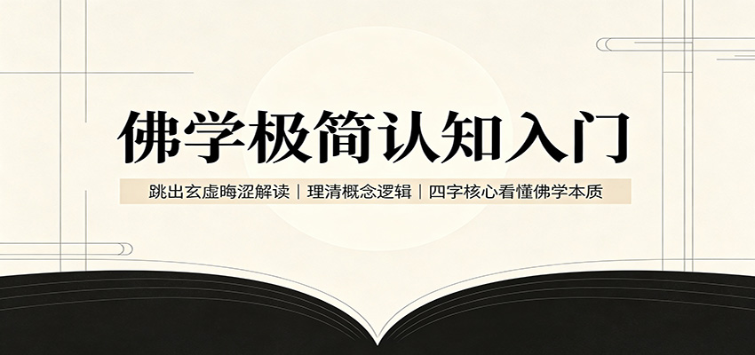 佛学极简认知入门：跳出玄虚晦涩解读，理清概念逻辑，四字核心看懂佛学本质 - 严选资源大全