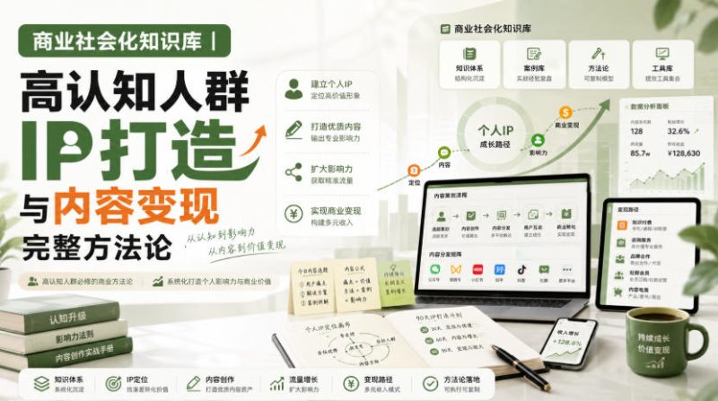 商业社会化知识库|高认知人群IP打造与内容变现完整方法论【文档】 - 严选资源大全 - 严选资源大全