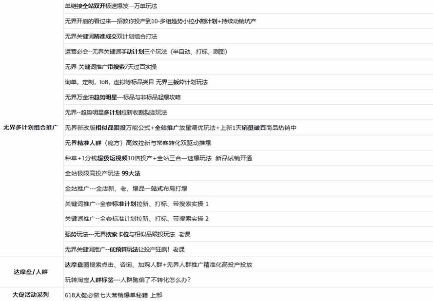图片[2] - 2026淘天开单秘籍PRO实战陪跑课程：全套落地运营玩法，一站式解决淘宝流量低、不出单难题(更新260823 - 严选资源大全 - 严选资源大全