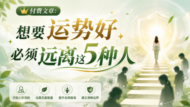 付费文章：想要运势好，必须远离这5种人 - 严选资源大全