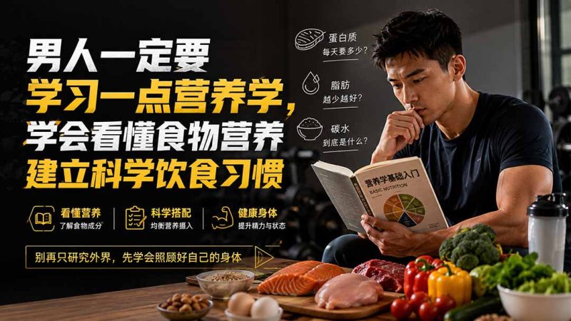 付费文章:男人一定要学习一点营养学,学会看懂食物营养建立科学饮食习惯 - 严选资源大全 - 严选资源大全