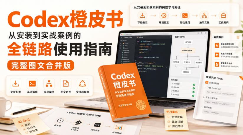 Codex橙皮书，从安装到实战案例的全链路使用指南，完整图文合并版 - 严选资源大全