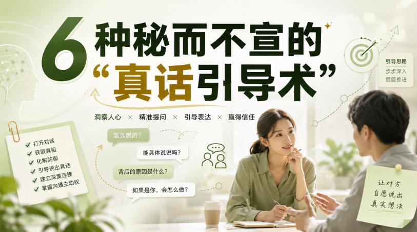 付费文章:6种秘而不宣的“真话引导术” - 严选资源大全