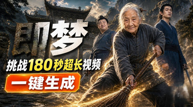 即梦挑战180秒超长视频！一键生成3分钟电影？完整制作流程详细分享！ - 严选资源大全