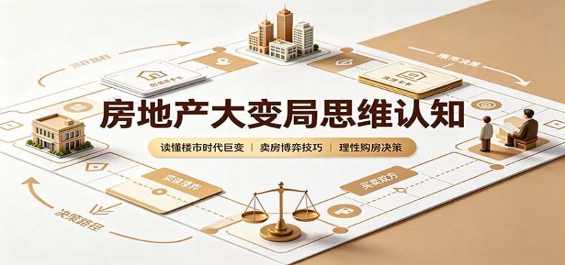 房地产大变局思维认知:读懂楼市时代巨变,卖房博弈技巧,理性购房决策 - 严选资源大全 - 严选资源大全