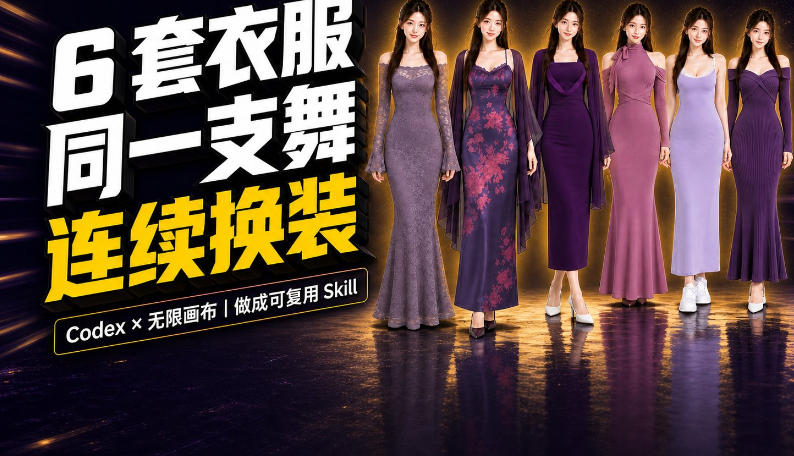 同一支舞，6套衣服按顺序切换：我把服装换装视频做成了一个Skill - 严选资源大全