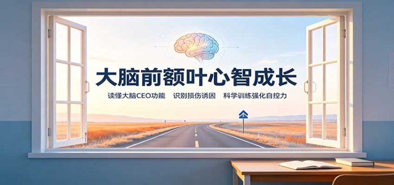 大脑前额叶心智成长:读懂大脑CEO功能,识别损伤诱因,科学训练强化自控力 - 严选资源大全 - 严选资源大全