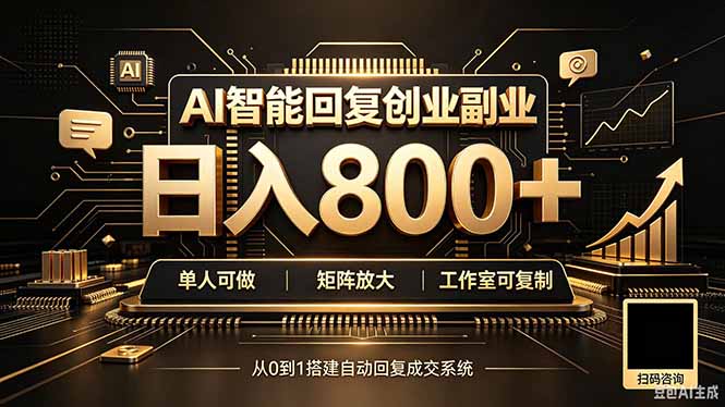 全自动AI挂机创业｜个人副业→工作室全链路扶持 - 严选资源大全
