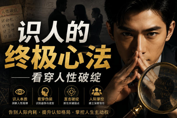 付费文章：识人的终极心法——看穿人性破绽 - 严选资源大全