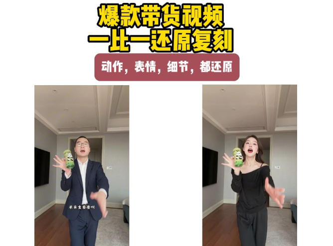 AI带货视频复刻，一比一还原加二创，动作，表情，细节，都还原，新手也能直接套用 - 严选资源大全