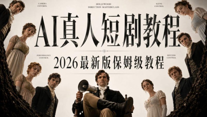 AI真人短剧制作全流程,AI视频大佬专为零基础研制的AI短剧教程,保姆级教程,新手一学就会! - 严选资源大全 - 严选资源大全