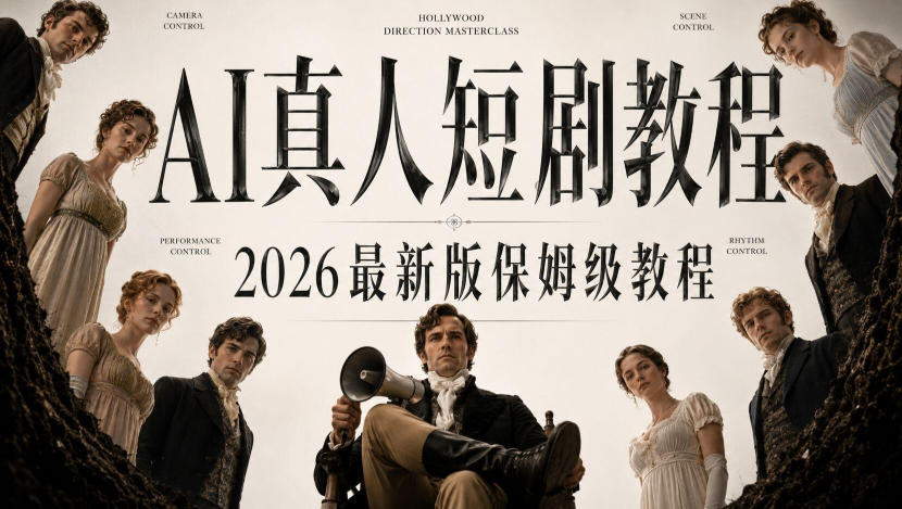 AI真人短剧制作全流程，AI视频大佬专为零基础研制的AI短剧教程，保姆级教程，新手一学就会！ - 严选资源大全
