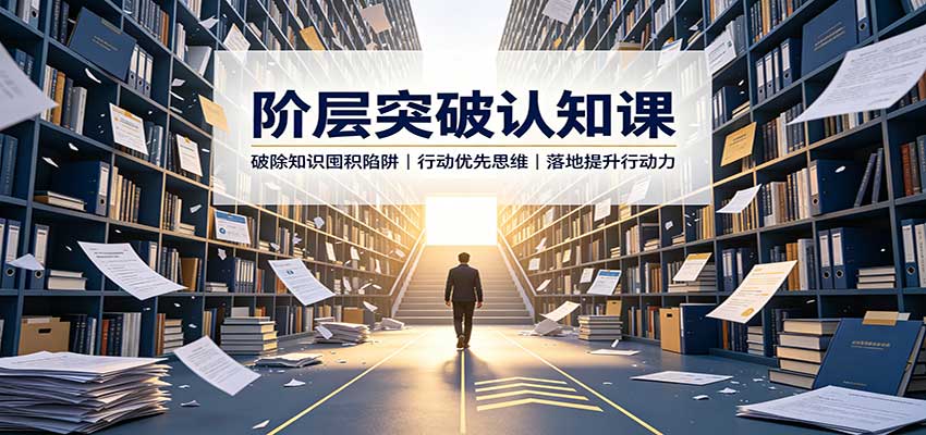 阶层突破认知课：破除知识囤积陷阱，行动优先思维，落地提升行动力 - 严选资源大全