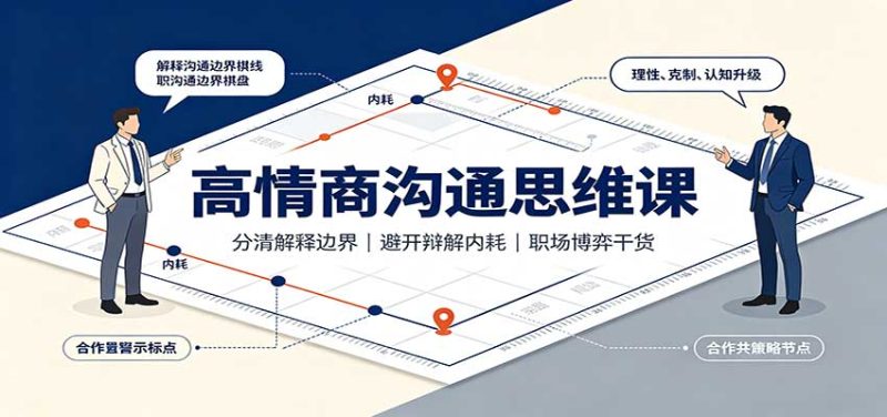 高情商沟通思维课:分清解释边界,避开辩解内耗,职场博弈干货 - 严选资源大全 - 严选资源大全