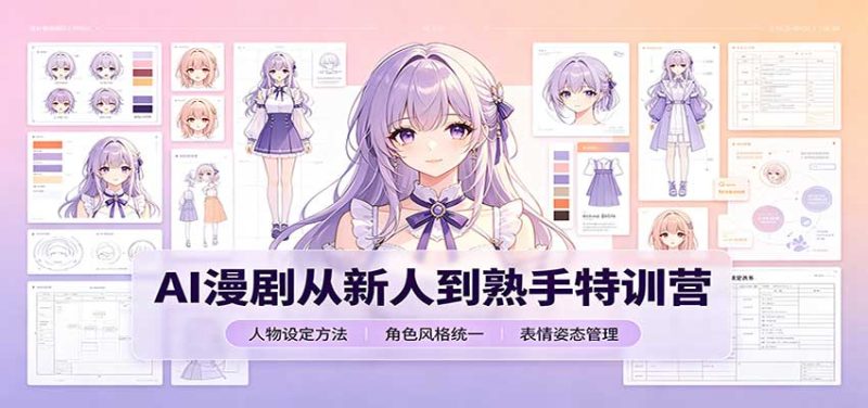 AI漫剧从新人到熟手特训营:剧本分镜创作,提示词模板,人物设定与工具资源 - 严选资源大全 - 严选资源大全