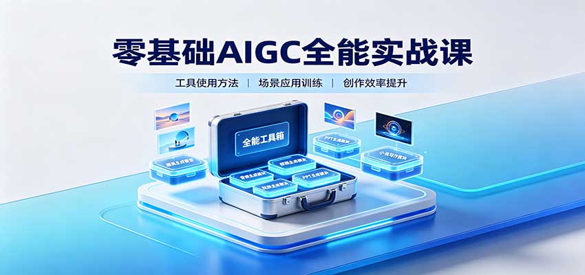 零基础AIGC全能实战课：覆盖绘画、影音、PPT、小说多场景AI创作 - 严选资源大全