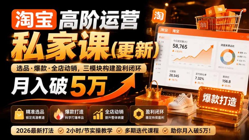 淘宝高阶运营私家课(更新26年 - 严选资源大全 - 严选资源大全