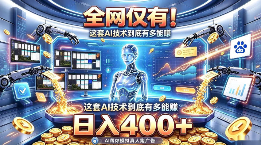 全网仅有！这套AI技术到底有多能賺，日入400+，无需人工干预，实现真正被动变现【揭秘】 - 严选资源大全