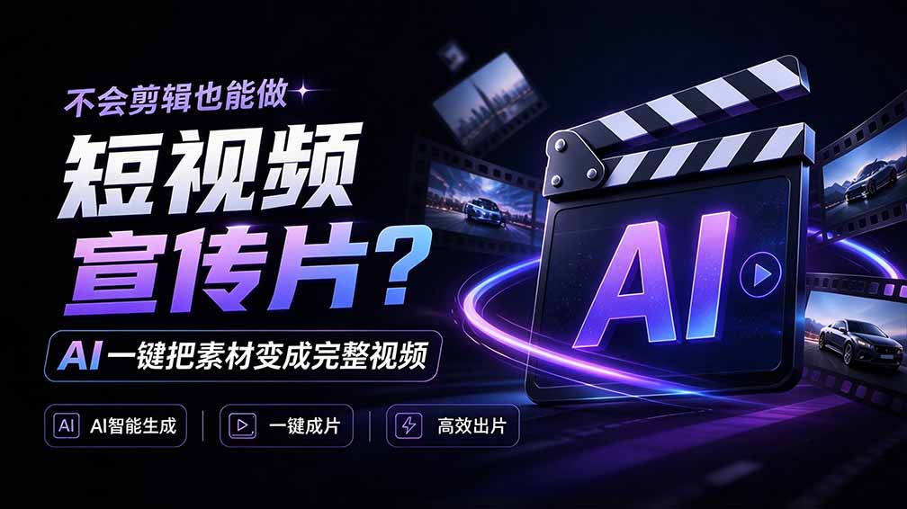 我跪下来了!不会剪辑也能做短视频宣传片? AI 一键把素材变成完整视频,真是神奇,OpenFilm 超省事 - 严选资源大全