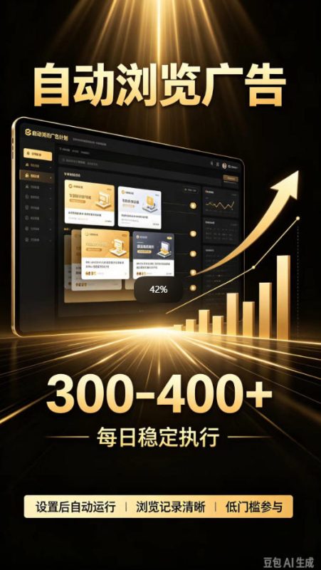 自动浏览广告计划,0门槛副业,日入300-400,躺賺稳定风口项目,无需人工操作,解放双手【揭秘】 - 严选资源大全 - 严选资源大全